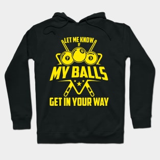 Funny Billiards Design For Men Women Billiard Pool Player Hoodie